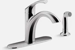Kohler Mistos R72508-CP Polished Chrome Kitchen Faucet W/ Sidespray. Fixed Price $42.97.
