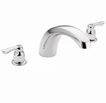 I-5. Moen Chateau T990 Chrome Two-handle Low Arc Roman Tub Faucet Z7. Fixed Price $89.99.