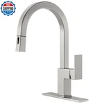 Dayone Square Kitchen Faucet Brushed Nickel Modern Pull Down Sink. Fixed Price $111.19.