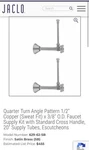 Jaclo 629-62-SB Faucet Supply Kit Satin Brass Finish Brand New. Fixed Price $250.00.