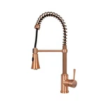 One-handle Pre-rinse Pull-down Spring Kitchen Faucet Copper Akicon. Fixed Price $343.57.