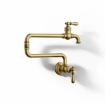 Kohler K-99270-2MB Artifacts Wall Mounted Pot Filler Faucet, Brushed Brass. Fixed Price $899.99.