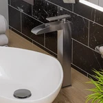 Alfi Brand AB1597 Single Hole Tall Waterfall Bathroom Faucet. Fixed Price $228.00.