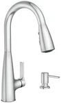 Moen Haelyn 87627EWC Motionsense Pull-down Kitchen Faucet Chrome Finish, Hands. Fixed Price $199.99.
