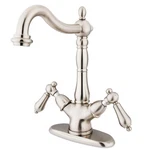 Kingston Brass KS149.AL Heritage 1.2 Gpm Hole Bathroom Faucet - Nickel. Fixed Price $263.22.