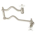 Kingston Brass KS210.PX Heritage 3.8 Gpm Hole Wall Mounted Pot - Nickel. Fixed Price $376.97.