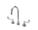 Zurn Aquaspec Chrome 2-HANDLE 4" Lavatory Bathroom Sink Faucet Gooseneck Widespr. Fixed Price $147.99.