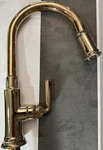Brizo Rook 1.8 Gpm Single Hole Kitchen Faucet 63074LF-PG -polished Gold Finish. Fixed Price $529.95.