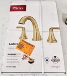 Pfister Ladera 8 In. Widespread Double Handle Bathroom Faucet Brushed Gold Seale. Fixed Price $59.96.