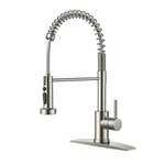Androme Pull Down Kitchen Faucet Coil Spring Brushed Nickel 1 Handle. Fixed Price $36.11.
