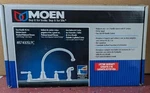 Moen Brushed Platinum/chrome 2-HANDLE Deck-mount High-arc Kitchen Faucet W Spray. Fixed Price $85.49.