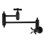 Kingston Brass KS310.ZX Millennium 3.8 Gpm Wall Mounted Hole - Black. Fixed Price $415.97.
