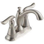 Delta Linden 2-HANDLE Centerset Bathroom Faucet Stainless-certified Refurbished. Fixed Price $100.06.