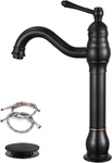 Single Handle Vessel Sink Faucet 360 Swivel Bathroom One Hole Farmhouse. Fixed Price $103.99.
