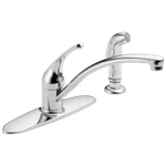 Delta Foundations Kitchen Faucet W/ Spray Chrome-certified Refurbished. Fixed Price $60.09.