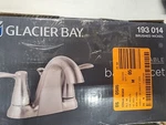 Glacier Bay Gable 4 In. Centerset 2-HANDLE Mid-arc Bathroom Faucet Brushed Nickl. Fixed Price $38.97.