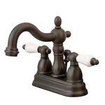 Kingston Brass KS160.PL Heritage 1.2 Gpm Centerset Bathroom - Bronze. Fixed Price $178.72.