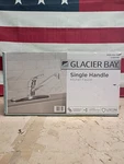 Glacier Bay Single Handle Standard Kitchen Faucet Polished Chrome Open Box. Fixed Price $24.99.