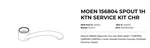 New Moen 156804 Alder Chrome Spout Kit B118. Fixed Price $19.97.