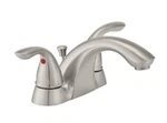 Glacier Bay Brushed Nickel Bath Faucet Model HD67091W-6B04, 3 Hole, Centerset. Fixed Price $38.45.