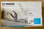 Moen Adler Series CA87526 Kitchen Faucet, 1.5 Gpm, Stainless Steel, Chrome. Fixed Price $78.00.