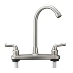 Rv Non-metallic Kitchen Faucet Brushed Nickel Two HANDLE-8 Main Body-high .... Fixed Price $61.40.