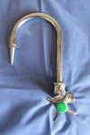 Watersaver Single Laboratory Faucets, Cold Gooseneck Wall Mounted, Chrome. Fixed Price $52.50.
