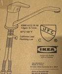Brand New Ikea Lagan Single Lever Kitchen Faucet Chrome Plated 700.850.29. Fixed Price $59.99.