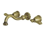 Kingston Brass KS3123AL 8-INCH Center Wall Mount Bathroom Faucet, Antique. Fixed Price $124.99.