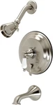 Kingston Brass KB36380PL Restoration Tub Shower Faucet Porcelain Lever Handle. Fixed Price $224.00.