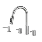 Tohlar Brushed Nickel Pull Down Kitchen Faucet Sprayer Stainless Steel. Fixed Price $93.09.