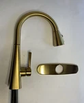 Delta 19802TLZ-DST Lenta 1.8 Gpm Hole Pull Down Touchless Brushed Gold. Fixed Price $279.97.