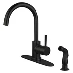 Kingston Brass LS857.DLSP Concord 1.8 Gpm Standard Kitchen Faucet - Black. Fixed Price $295.72.