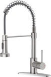 Kitchen Faucet Low Lead Commercial Solid Brass Single Handle Lever Pull. Fixed Price $67.05.