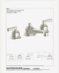 Pottery Barn Lever Handle Widespread Bathroom Sink Faucet Hayden, Brushed Nickel. Fixed Price $375.00.