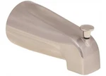 Proplus .102024 1/2 In. Fip Bathtub Spout With Top Diverter, Brushed Nickel. Fixed Price $17.29.
