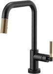 Litze Single Handle Pull Down Kitchen Faucet Matte Black/luxe Gold 64053LF-B. Fixed Price $799.00.