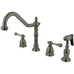 Kingston Brass KB7798BLBS Widespread Kitchen Faucet. Fixed Price $240.78.