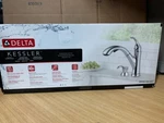 Delta Kessler Chrome Single Handle Pull-out Kitchen Faucet W/sprayer Function. Fixed Price $95.99.