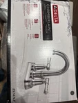 Delta Chamberlain Centerset 2-HANDLE Bathroom Faucet W/drain Chrome 25747LF. Fixed Price $45.00.