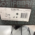 Brizo 61136LF-PN Single Handle Kitchen Faucet With Spray. Fixed Price $400.00.