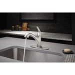 Oakbrook 67737-1104 1.8 Gpm 1-HANDLE Brushed Nickel Pull Out Kitchen Faucet. Fixed Price $139.99.