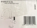 Brizo Litze 61343LF-C-GL Luxe Gold Beverage/filtered/reverse Osmosis Faucet. Fixed Price $569.95.