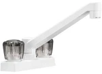 Dura Faucet DF-PK640S-WT Two Handle 4" Kitchen/bar White W/smoked Knobs. Fixed Price $42.61.