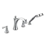 Moen T654NL Wynford Roman Tub Filler Faucet W/handshower Polished Nickel. Fixed Price $198.00.