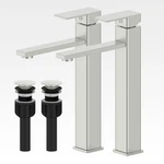 Casavilla Bathroom Set (2 Pack) Brushed Nickel Sink With Pop-up. Fixed Price $116.98.