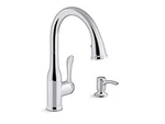 Kohler REC23863-SD-CP Motif Kitchen Faucet With Pull Down Sprayer And Soap Dispe. Fixed Price $806.99.