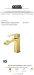 Aurora Decor Abad Single Handle Faucet. Fixed Price $40.00.