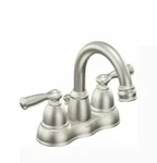Nib Moen Banbury WS84913SRN Two-handle High Arc Brushed Nickel Bathroom Faucet. Fixed Price $51.95.