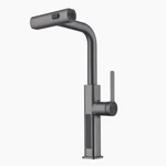 Lefton Pull-out Waterfall Kitchen Faucet With Digital Temperature Display (grey). Fixed Price $181.99.